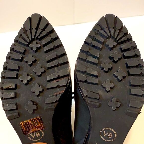 Veronica Beard Lug Sole Leather Boots with Laces Size 36 - Picture 8 of 9